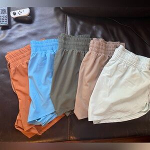 Bundle 5 pairs of athletic shorts size medium